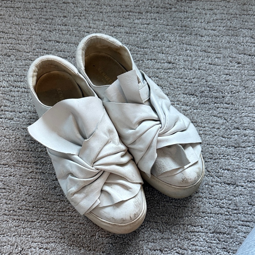 Women's White Slip-On Sneakers